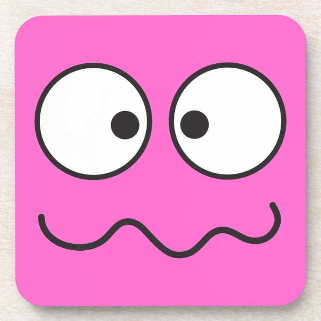 Dessous-de-verre Croix aliénée folle de visage observée (Devant)