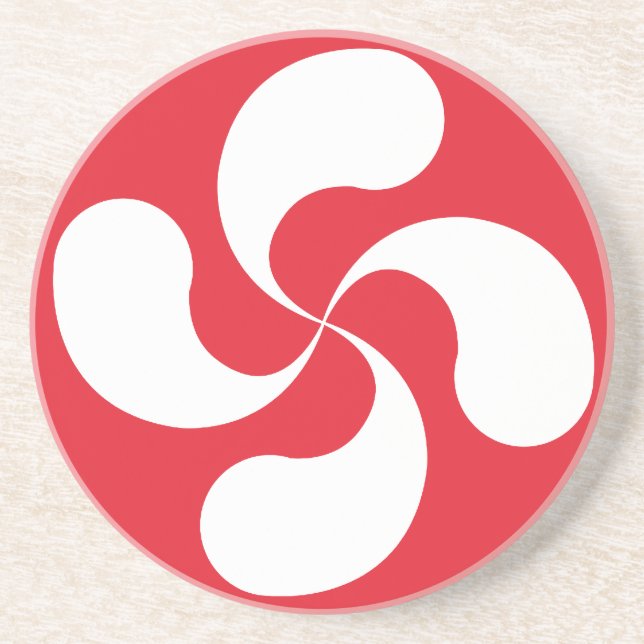 Dessous de verre Croix Basque "Lauburu" (Devant)