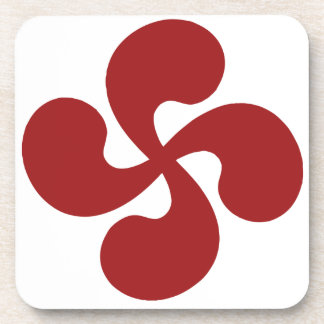 Dessous-de-verre Croix Basque Rouge Lauburu