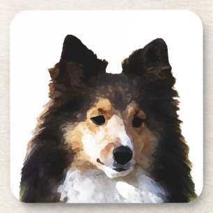 Dessous-de-verre Croquis de peinture Sheltie Dog