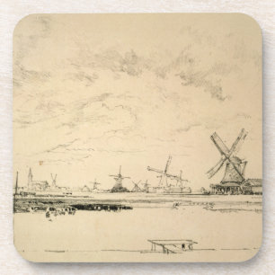 Dessous-de-verre Croquis des moulins à vent