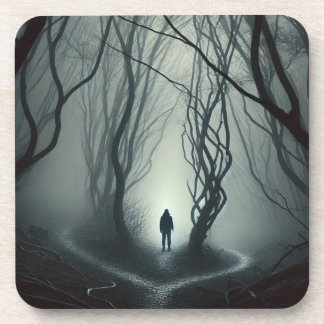 Dessous-de-verre Crossroads in : Gloomy Forest Art Print