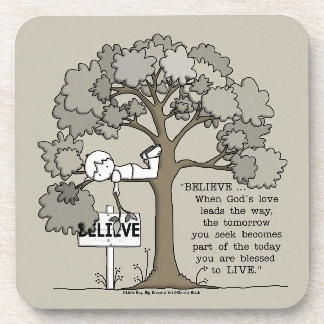 DESSOUS-DE-VERRE CROYEZ VIVRE (Devant)