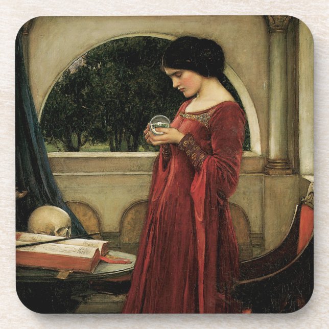 Dessous-de-verre Crystal Ball par John William Waterhouse (Devant)