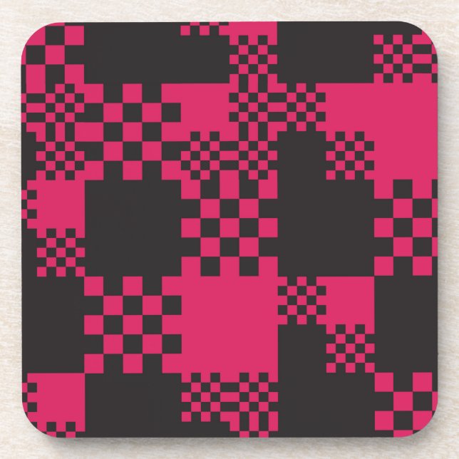 Dessous-de-verre cube square block shape creative (Devant)