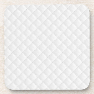 Dessous-de-verre Cuir piqué par blanc