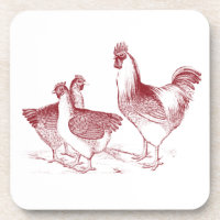 Cuisine agricole rustique Poules de coq rouge