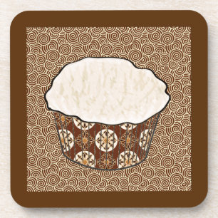 Dessous-de-verre Cupcake à la noix de coco, Arrière - plan japonais