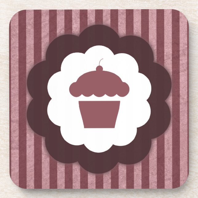 Dessous-de-verre cupcake vintage (Devant)