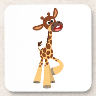 Dessous-de-verre Cute Cartoon Baby Giraffe Coasters