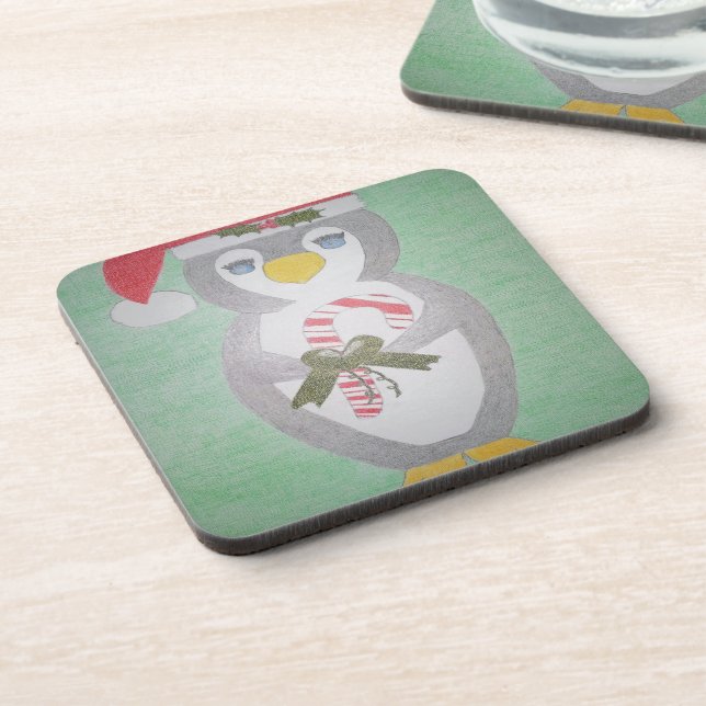 Dessous-de-verre Cute Christmas Penguin (Côté gauche)