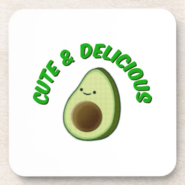 Dessous-de-verre Cute Et Délicieux Avocado (Devant)
