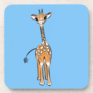 Dessous-de-verre Cute Giraffe drawing, safari animals