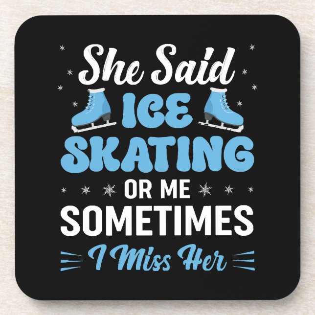 Dessous-de-verre Cute Ice Rink Synchronized appelle (Devant)