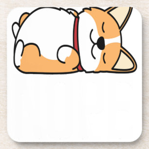 Dessous-de-verre Cute Lazy Nope Not Today Corgi Lover Long Sleeve