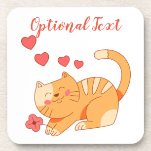 Dessous-de-verre Cute Lote Orange Tabby Kitten