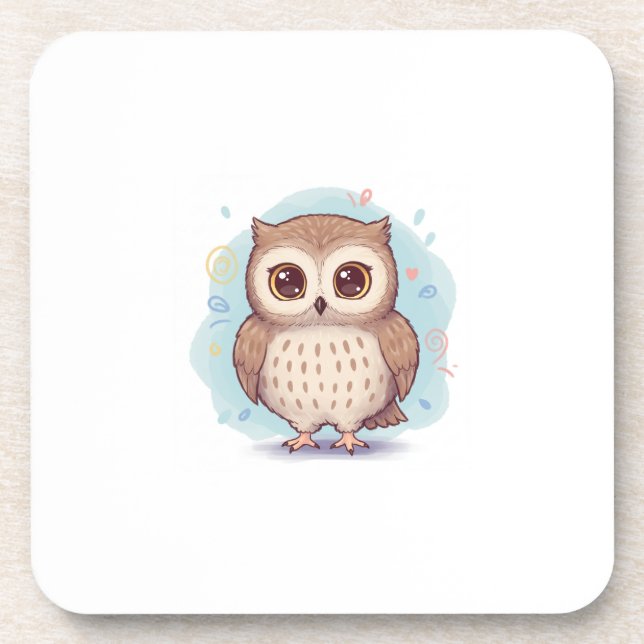 Dessous-de-verre Cute owl illustration (Devant)