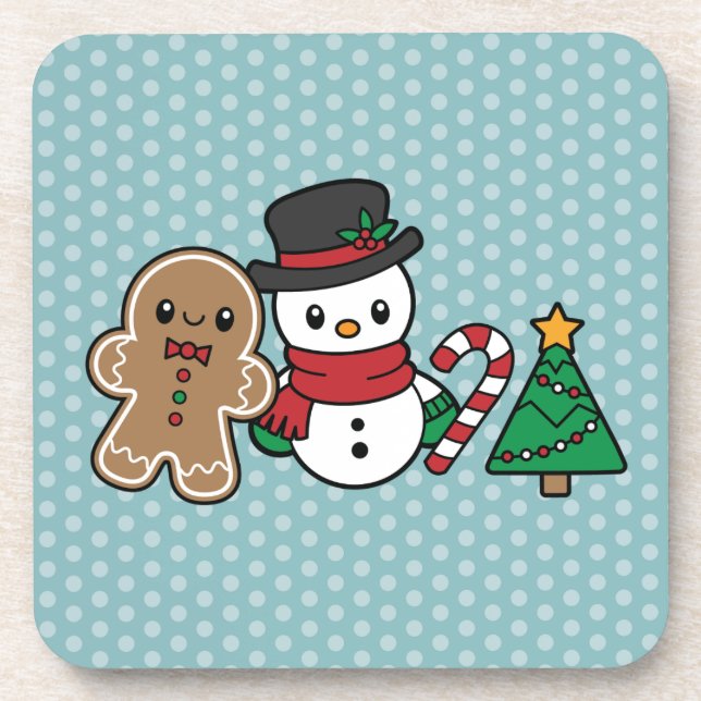 Dessous-de-verre Cute Snow Pals coasters (Devant)