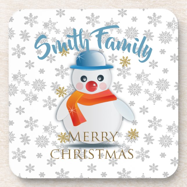 Dessous-de-verre Cute Snowman (Devant)