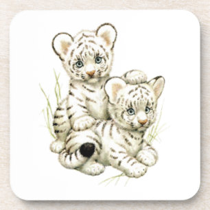 Dessous-de-verre Cute Tigre De Neige