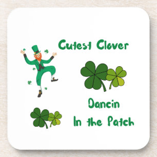 Dessous-de-verre Cutest Clover, Dancin dans le Patch sur un