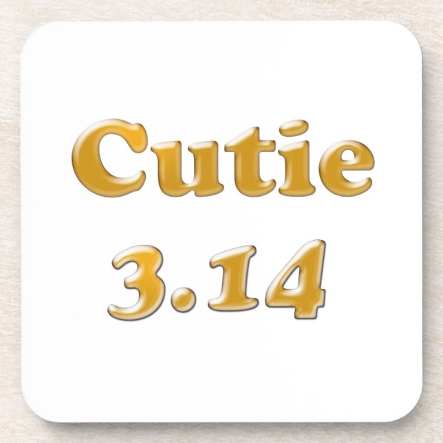 Dessous-de-verre Cutie 3,14 Pi Jour (Devant)