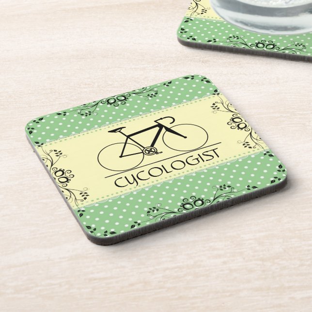Dessous-de-verre Cycologiste Beverage Coaster (Côté gauche)