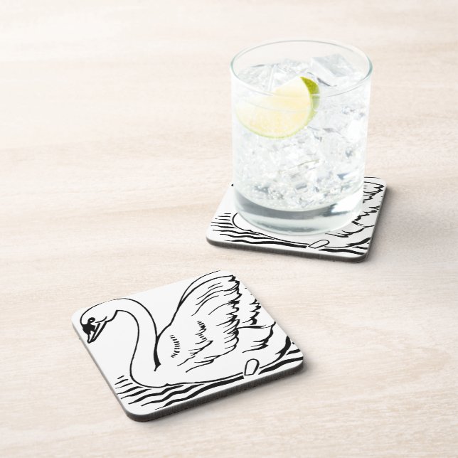Dessous-de-verre Cygne gracieux (Côté Droit)