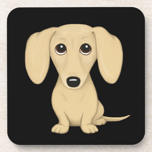 Dessous-de-verre Dachshund Dachshund, petit chien de caricature (Devant)