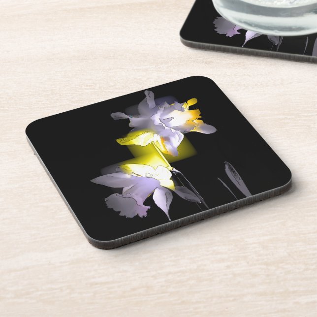 Dessous-de-verre Daffodiques cubes (Côté gauche)