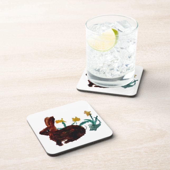 Dessous-de-verre Daffodiques de printemps Rabbit (Côté Droit)