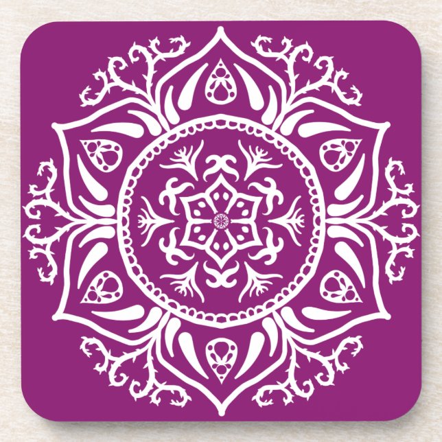 Dessous-de-verre Dahlia Mandala (Devant)