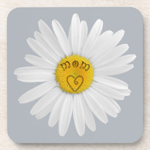 Dessous-de-verre Daisy Flower For Mom Art Personnaliser Arrière - p