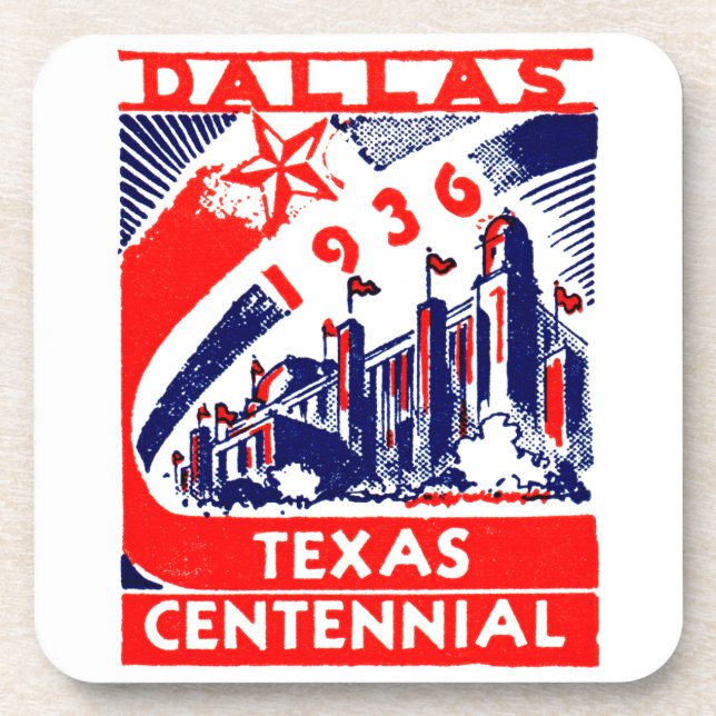 Dessous-de-verre Dallas Texas Centennial 1936 (Devant)