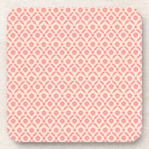 Dessous-de-verre Damas rose