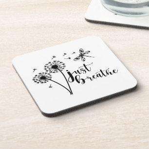 Dessous-de-verre Dandelion Dragonfly Just Breathe
