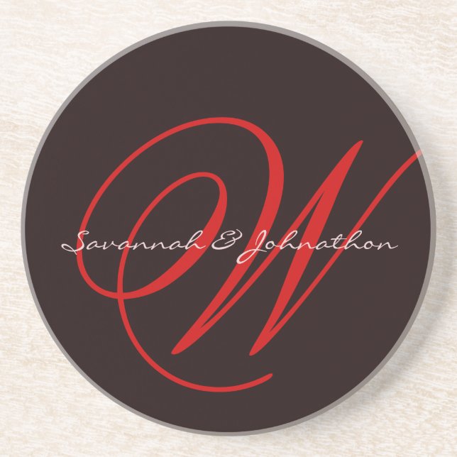 Dessous de verre d'anniversaire du Mariage Eggplan (Devant)