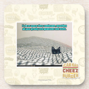 Dessous-de-verre Dans le continuum de temps d'espace d'ur