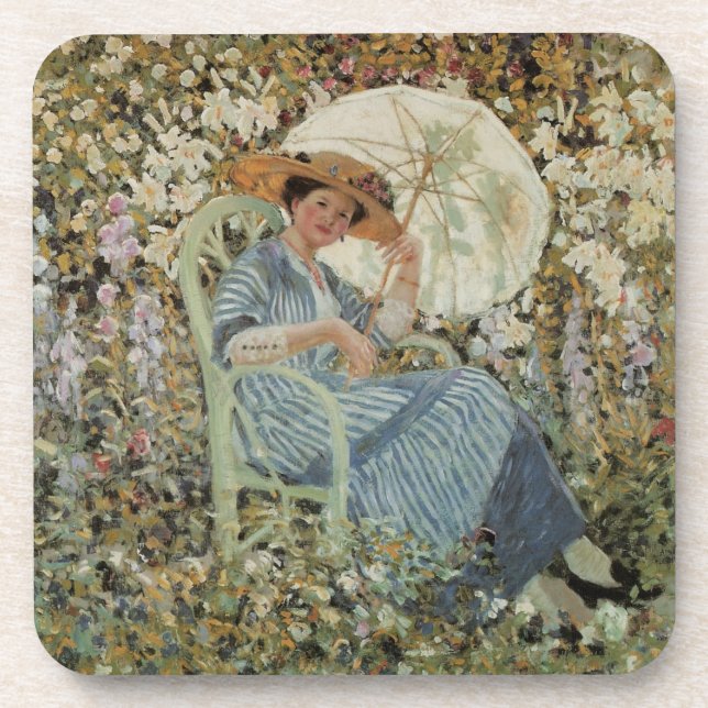 Dessous-de-verre Dans le jardin, Giverny par Frederick Frieseke (Devant)