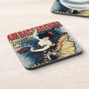 Dessous-de-verre Danseuse flamenco Art nouveau vintage, Ambassadeur