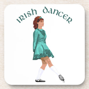Dessous-de-verre Danseuse Irlandaise en Chaussures Souples en Turqu