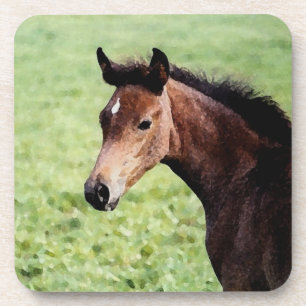Dessous de verre d'aquarelle de Foie d'Arabie