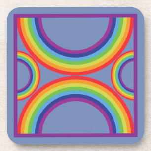 Dessous de verre d'arc-en-ciel