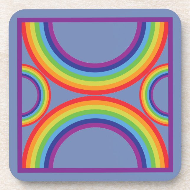 Dessous de verre d'arc-en-ciel (Devant)