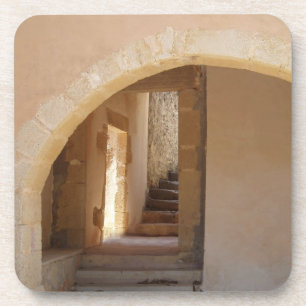 Dessous de verre d'architecture méditerranéenne