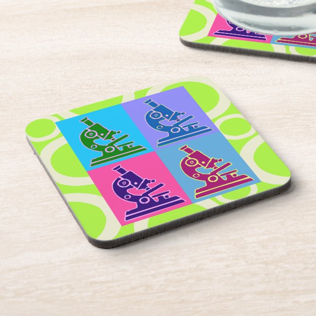 Dessous de verre d'art de bruit de microscope (Côté gauche)