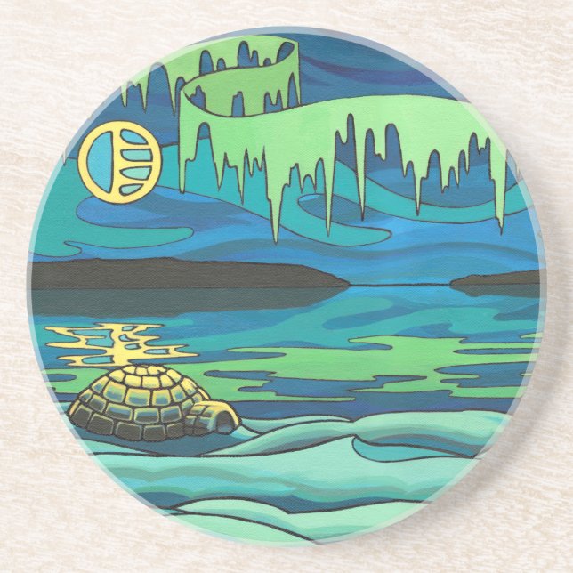 Dessous de verre d'art des Premières nations Desso (Devant)