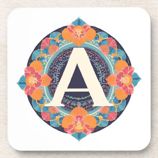 Dessous de verre d'art indien Mandala - artisanal
