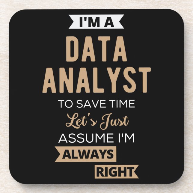 Dessous-de-verre Data Analyst (Devant)