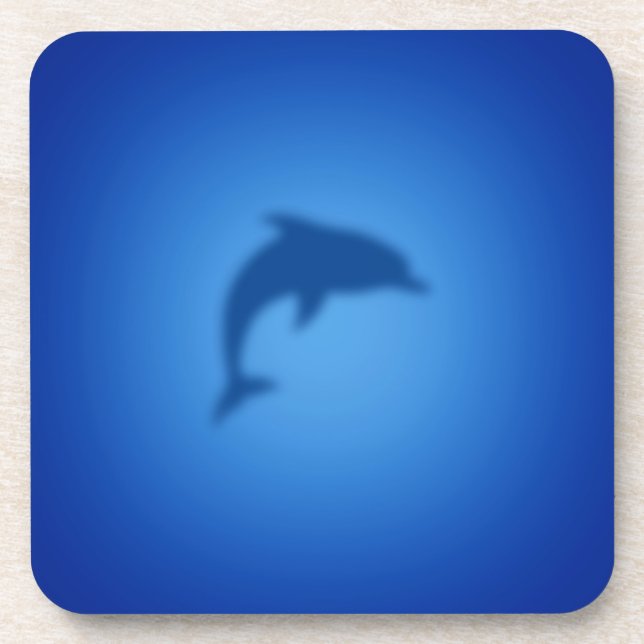 Dessous-de-verre Dauphin bleu (Devant)